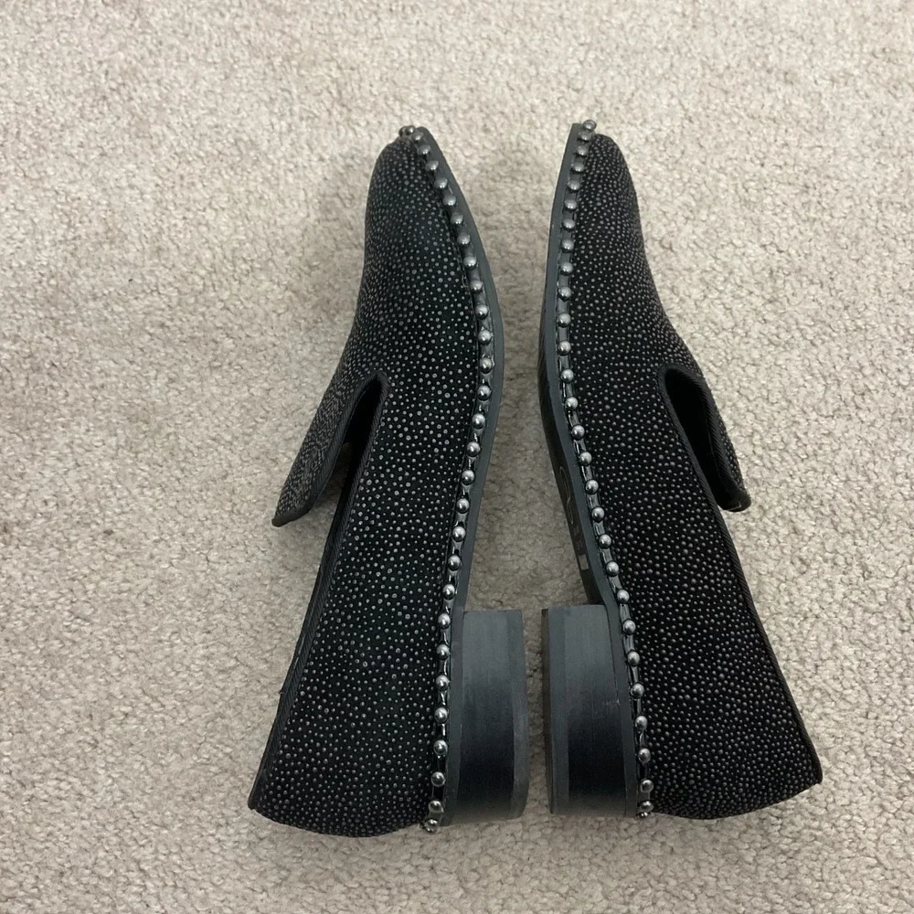 Adrianna Papell Leather Prince Studded Embellished Loafers Dress‎ Shoes 6.5M